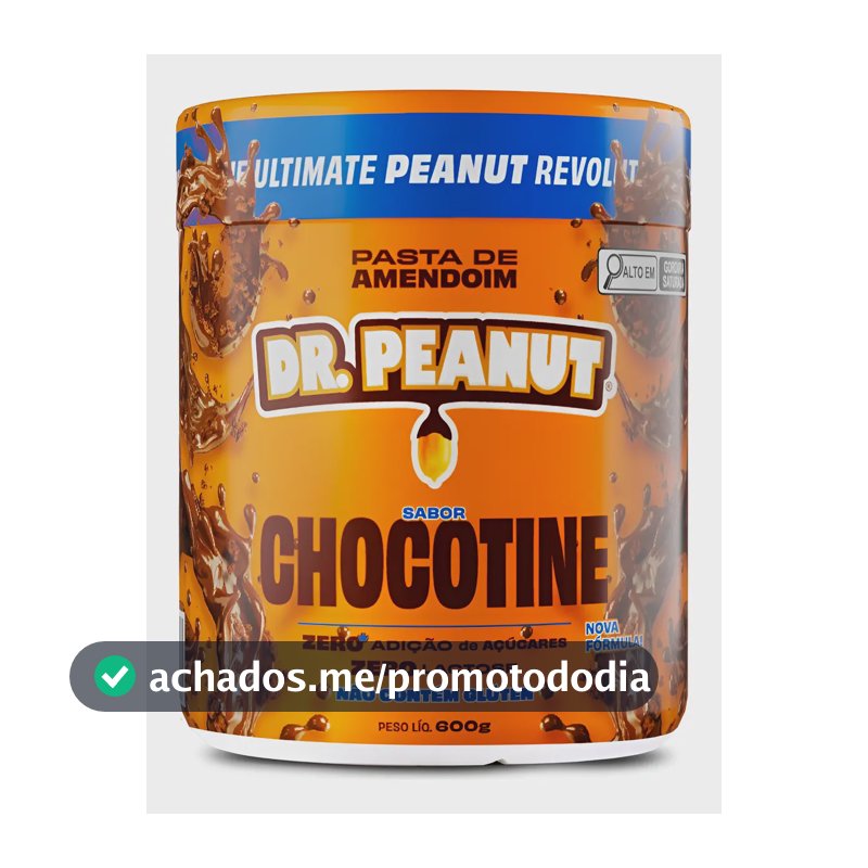 Melhor Pasta De Amendoim Dr. Peanut Com Whey Protein 600g Sabor Chocotine