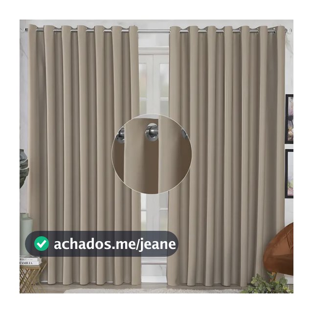 Cortina Blackout Tecido Grosso 2,80x2,30 Porta Sala Quarto