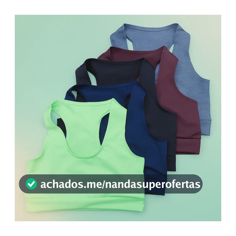 Kit 5 Top Feminino Plus Size Academia Fitness Treino Suplex Variadas G1 - Veste 50