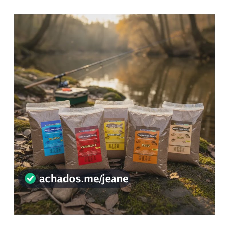 Kit 5 Massas De Pesca Correa Fish Diversos Sabores Pesqueiro Ração