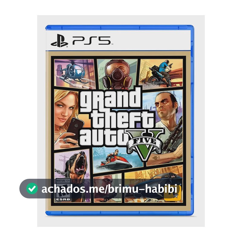 Jogo Grand Theft Auto V Gta 5 Ps5 Fisico