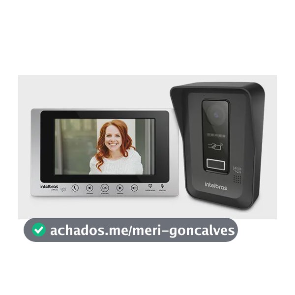 Porteiro Eletrônico Intelbras Allo Wt7 Lite Preto