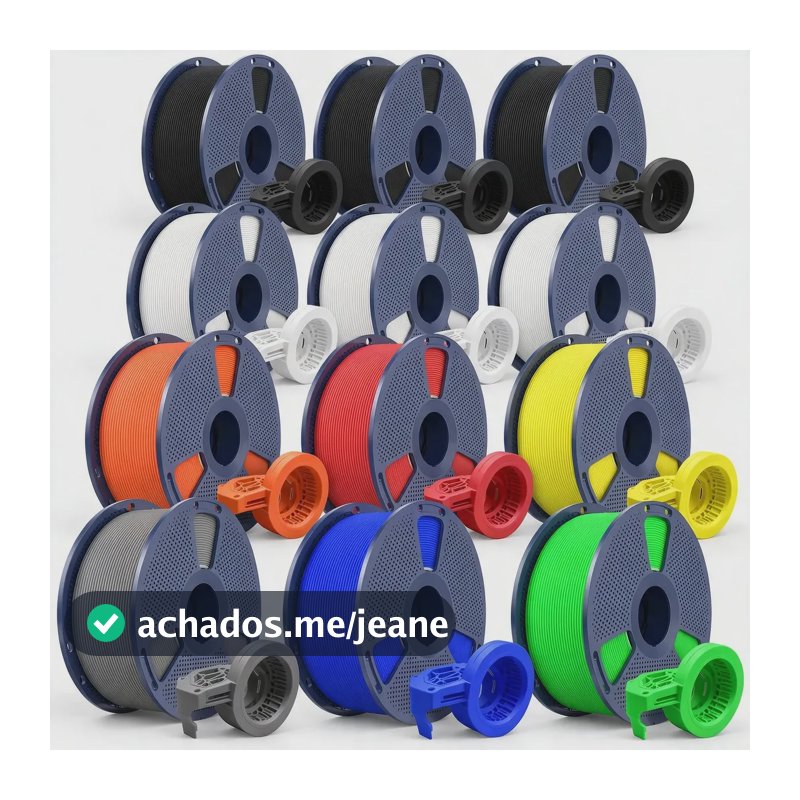 Filamento Sunlu Petg Fosco High Speed 600mm/s 1,75mm 12kg 12kg-9 Cores
