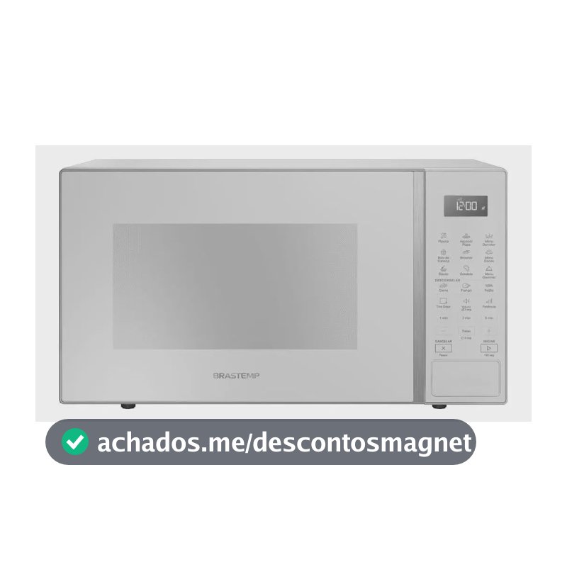 Micro-ondas Brastemp 32L Branco com Menu Gourmet - BMS46AB