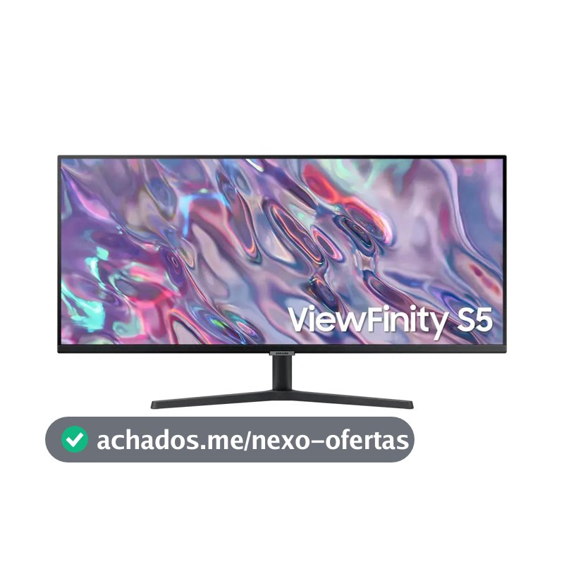 Monitor Samsung ViewFinity S5 34” UWQHD VA LS34C500GALMZD 100Hz 5(GTG) HDMI Headphone Display Port
