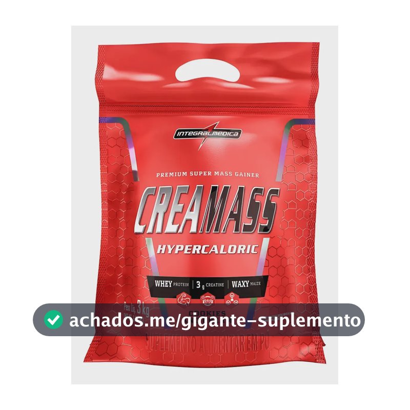 Creamass Hipercalórico Pouch Cookies 3kg Integralmédica Cookies And Cream