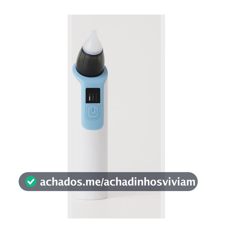 Sugador Aspirador Nasal Elétrico Infantil Recarregável Azul