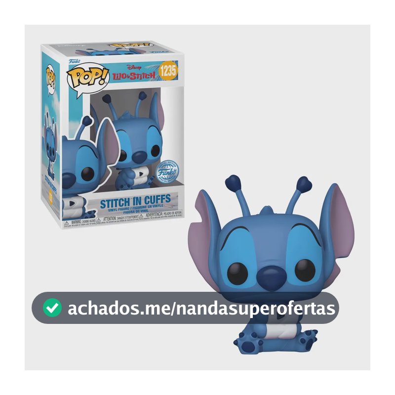 Boneco Funko Pop! Disney Lilo & Stitch - Stitch Nas Algemas