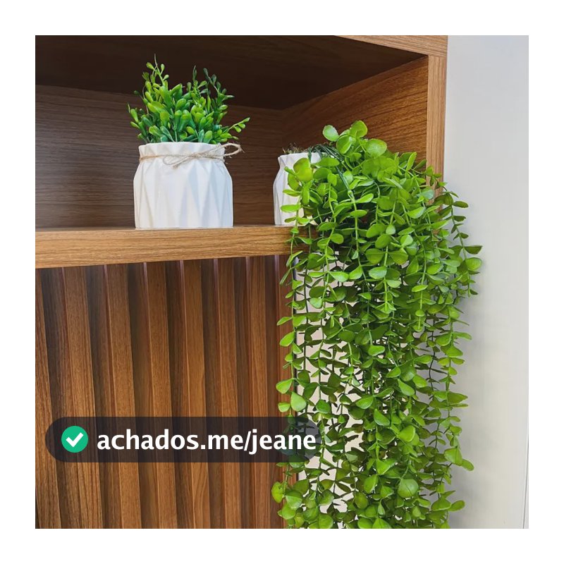 Kit 2 Vasos Decorativos Com Eucalipto E Folhagem Laço Verde