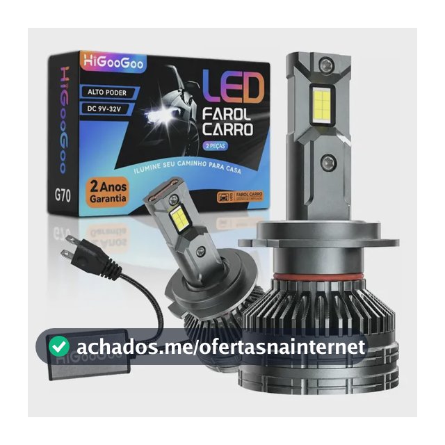 Higoogoo G70 Par Farol Carro Led H4 H1 H7 H11 Hb3 Hb4 H3 H27