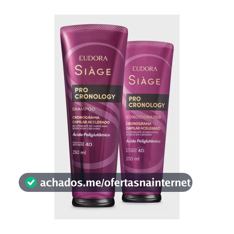 Combo Siàge Pro Cronology: Shampoo 250ml + Condicionador 200