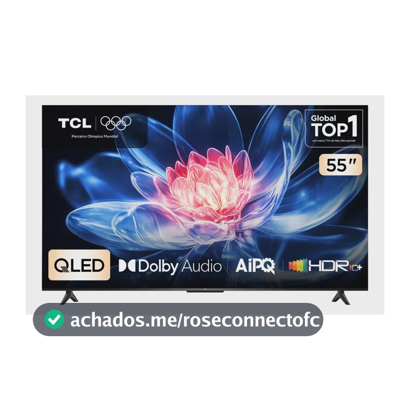 Smart Tv Tcl 55 Polegadas Qled 4k T6c Wifi Bluetooth Google Tv Tela Hva E Hdr10+ 55t6c