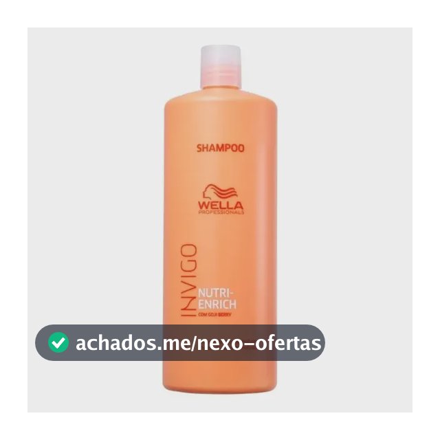 Shampoo Wella Invigo Nutri Enrich - Nutrição Cabelos Secos Danificados 1 Litro