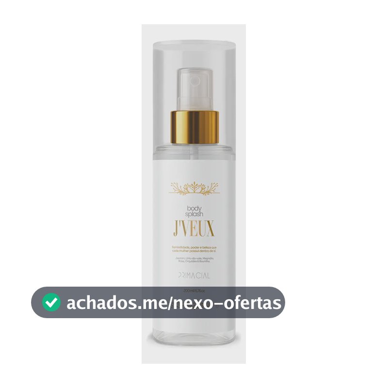 Body Splash 200 Ml J'veux By Primacial - Fragrância Floral