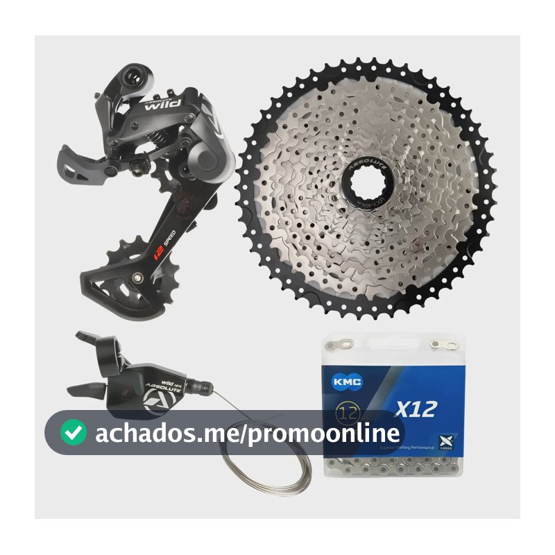 Kit Relação Absolute 12v Wild 2 1x12v Corrente Kmc K7 11/50