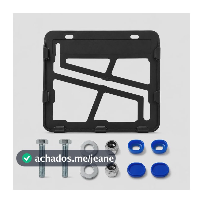 Suporte Placa Moto Mercosul Universal Protetor Moldura