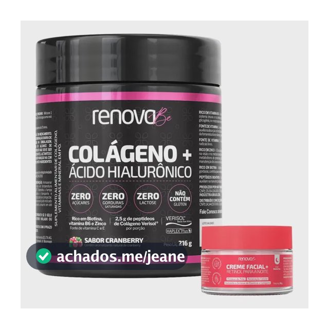 Colágeno Renova Be com Verisol e Ácido Hialurônico