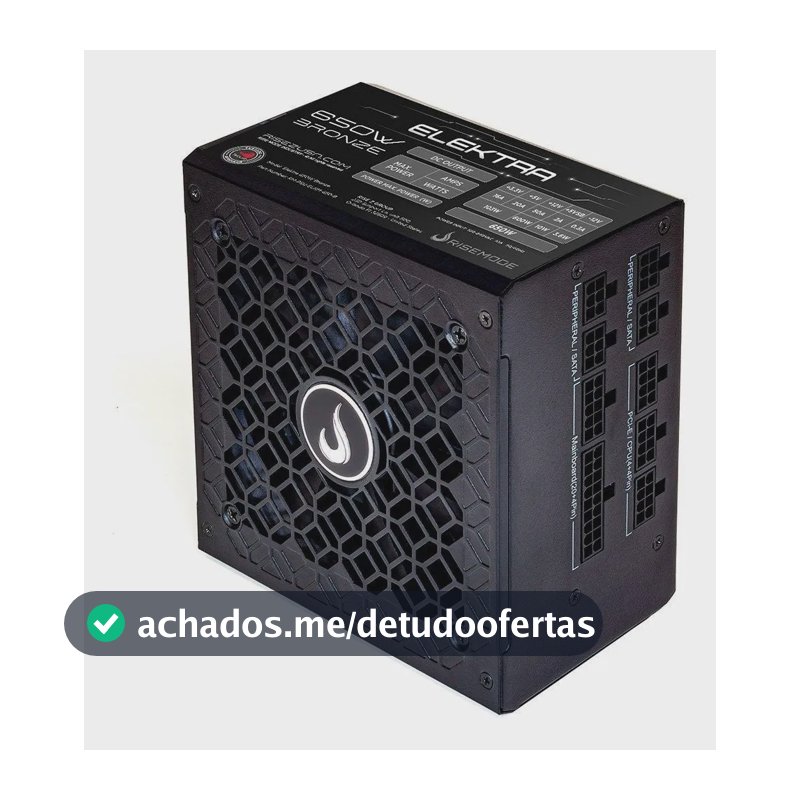 Fonte Gamer Rise Mode Elektra 650w Bronze Full Modular Pfc