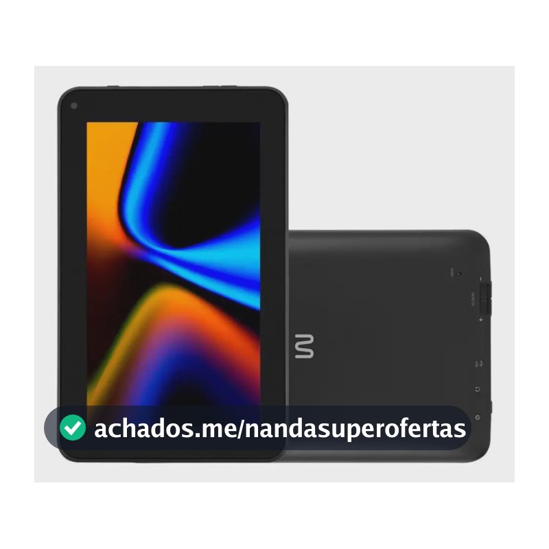 Tablet Multi M7 Com Tela De 7 Polegadas 64gb, Android 13 Preto