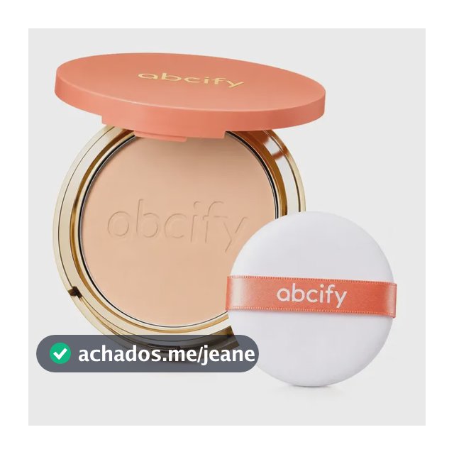 Abcify Pó Compacto Matte Controle de Oleosidade Cobertura Média Longa Duração 02 Bege Natural