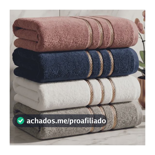 Kit 4 Toalhas De Banho Premium 100% Algodão Grandes Felpudas
