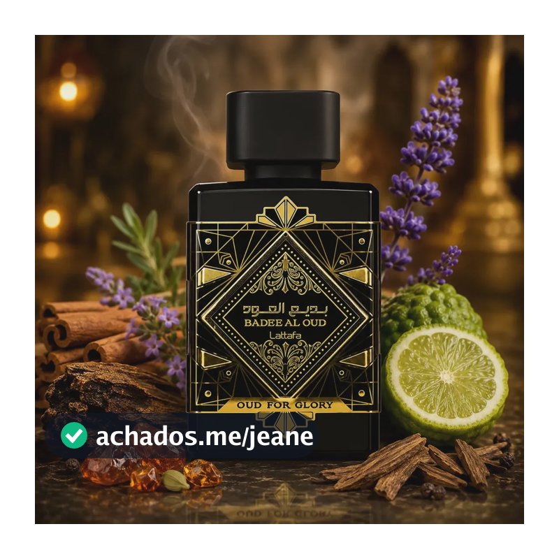 Badee Al Oud For Glory Edp 100 Ml Original Com Selo Lattafa