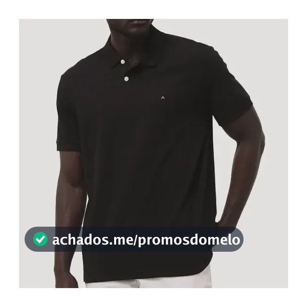 Polo Aramis Masculina Piquet Lisa Light Icon Preta Original