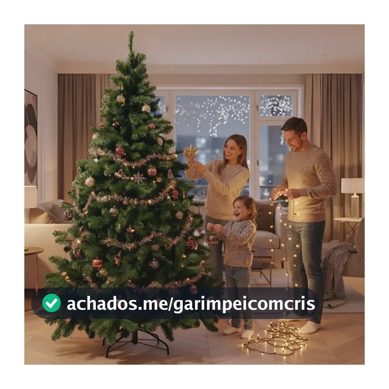 Arvore De Natal Luxo Grande 240 Cm 2000 Galhos Decoração Verde