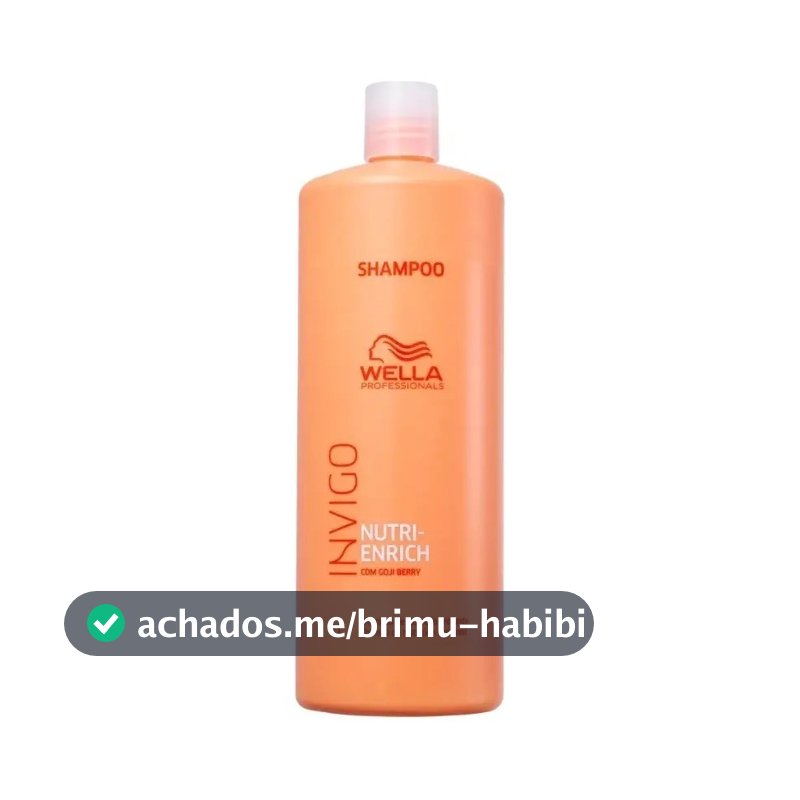 Shampoo Wella Invigo Nutri Enrich - Nutrição Cabelos Secos Danificados 1 Litro