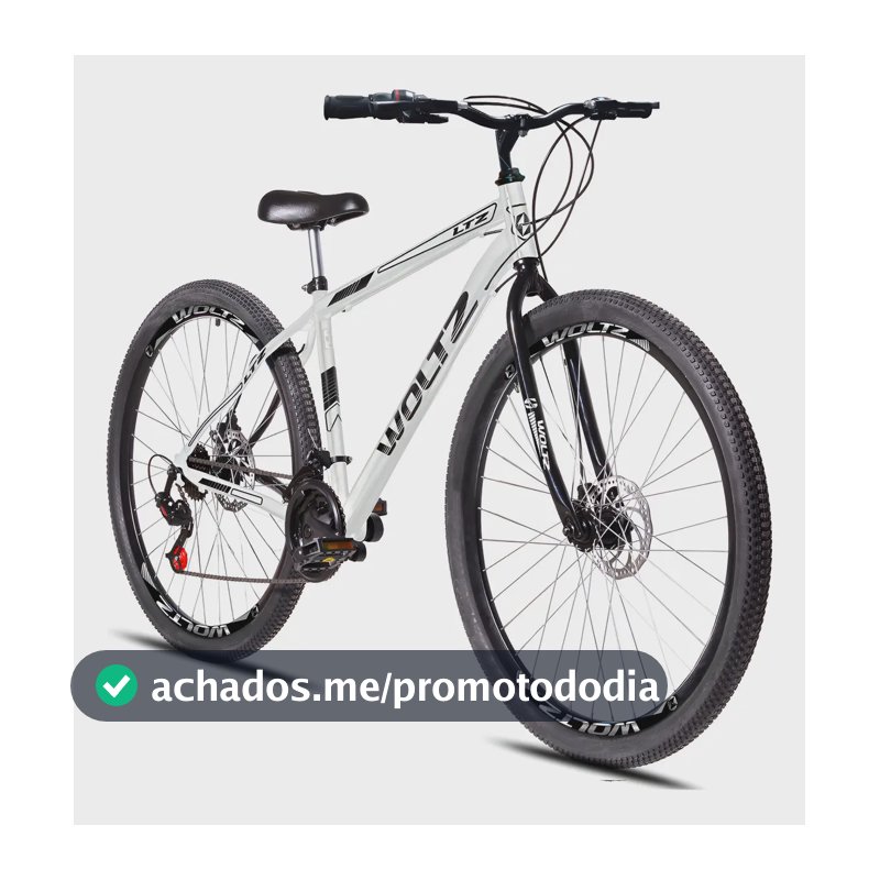 Bicicleta Aro 29 Woltz Ltz 21 Marchas Freios Mecânicos Cor Branco Tamanho Do Quadro 17