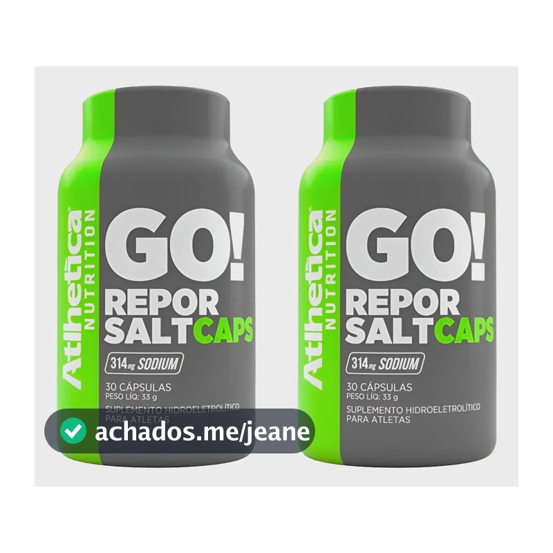 Kit 2x Repor Salt Cápsulas De Sal Go! Endurance - Atlhetica  Sem Sabor
