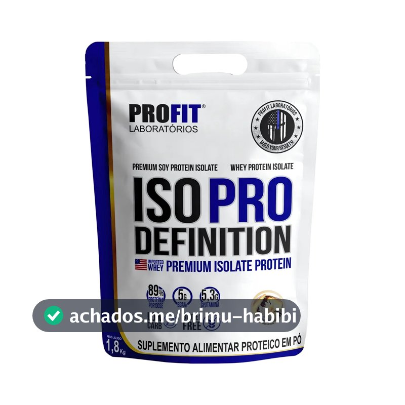 Whey protein Profit Iso Pro Definition em pó sabor Baunilha x 1.814kg