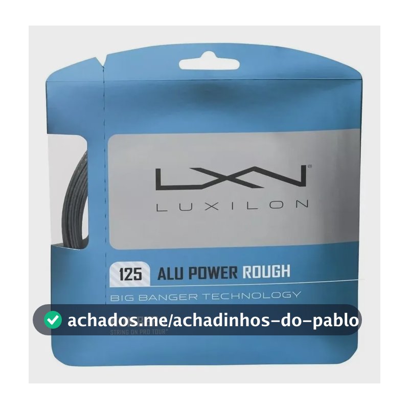 Corda Luxilon Alu Power Rough 1.25mm Set Indiv Prata