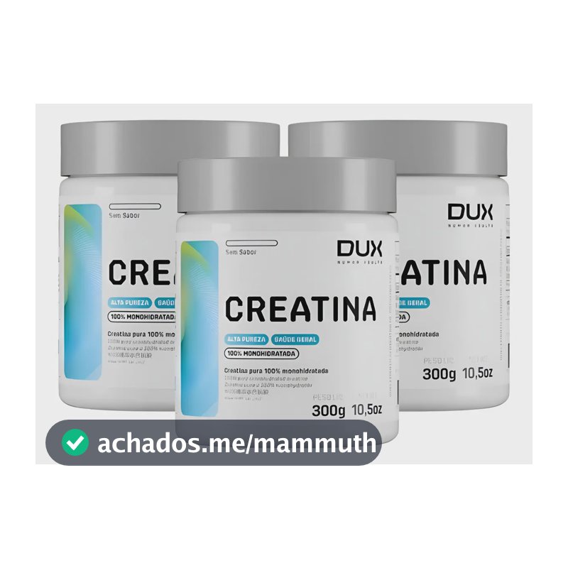 Kit 3x Creatina Dux Em Pó Sem Sabor X 300g