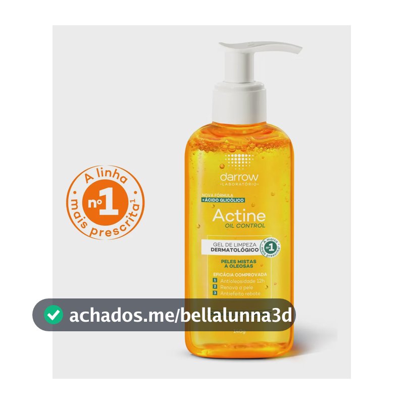 Gel de Limpeza Facial Darrow Actine Oil Control Refil 140g