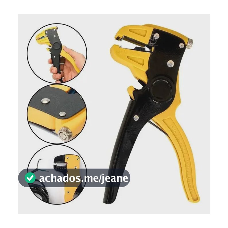 Alicate Desencapador de Fios Com Ajuste Reforçado 7 Profissional Decapador Universal