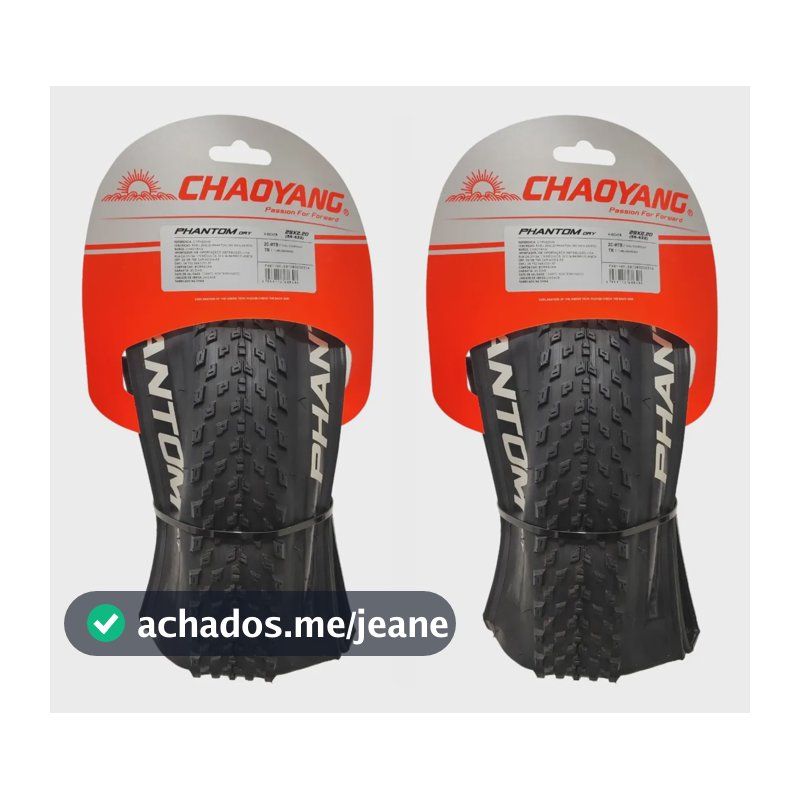 Par De Pneu Chaoyang Phantom Dry Mtb  29x2.20 Tbl Preto Preto