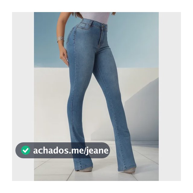 Calça Flare Jeans Cintura Alta Com Elastano Flaer Cos Alto