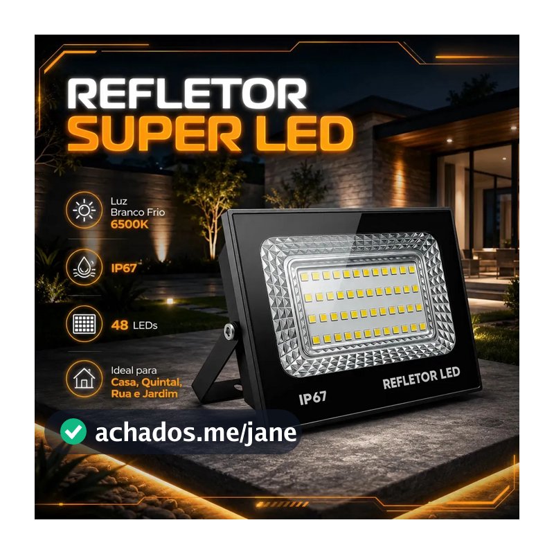 kit 2 Refletor Led 200w Holofote Bivolt Prova D'água Cor Branco Frio 6500k