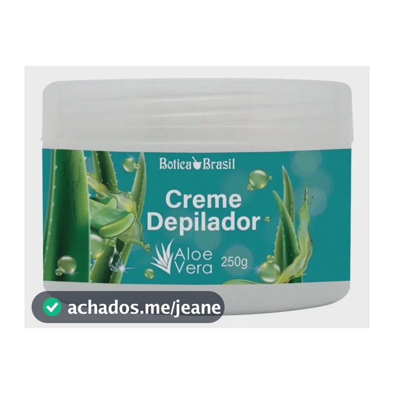 Botica Brasil creme depilatório sem dor 15 minutos corporal 240g