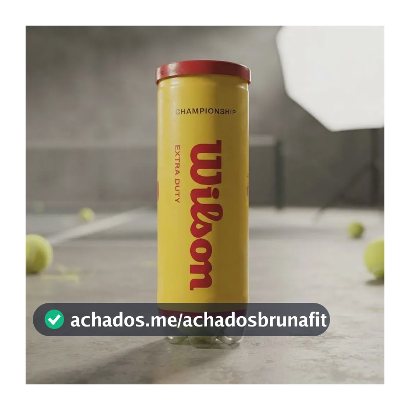 Bola De Tênis Wilson Championship Extra Duty Tubo 3 Bolas