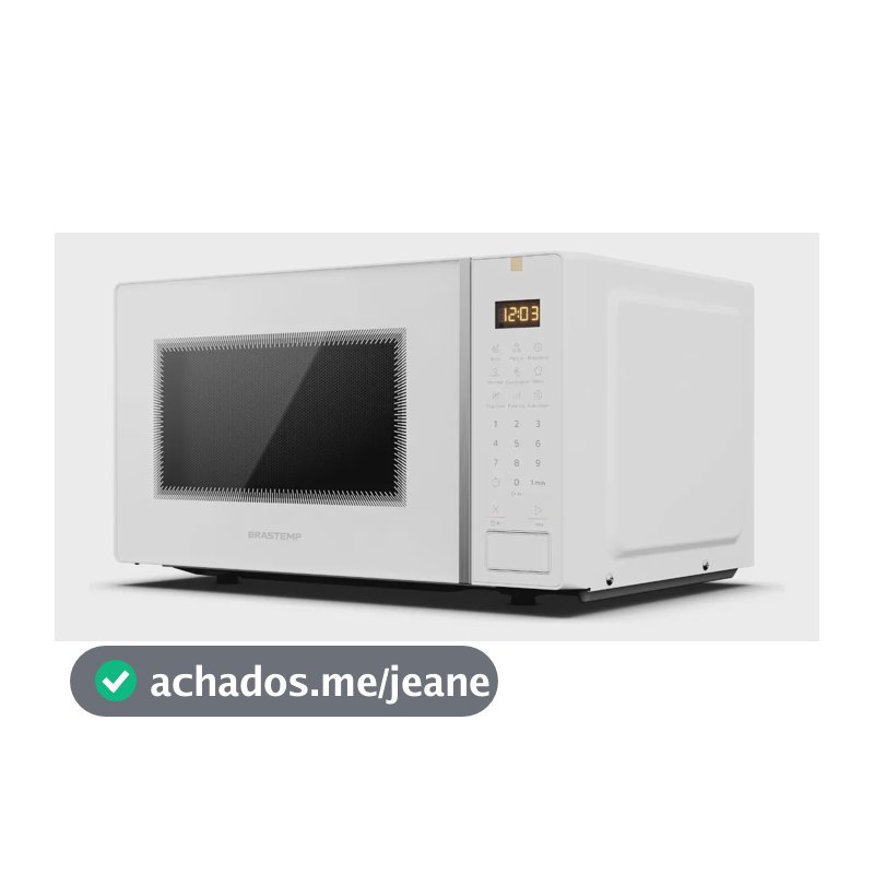 Micro-ondas Brastemp 23l Branco Com Multi Preparos - Bms23ab
