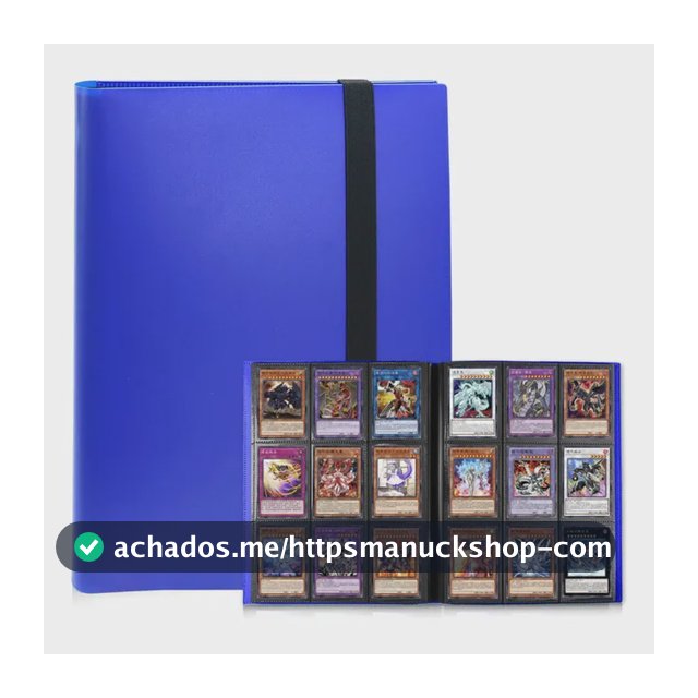 Fichário Álbum Para Cartas Pokémon - 360 Cartas Pasta Otug Azul