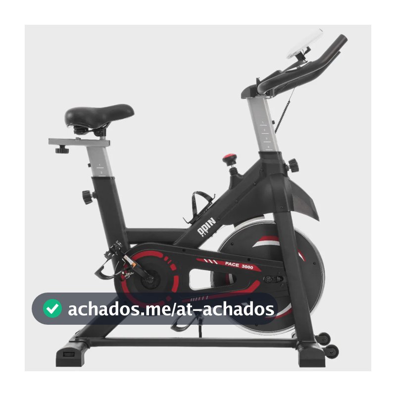 Bicicleta Ergométrica Para Spinning Mecanica 8kg Odin Fit Cor Preto/Vermelho