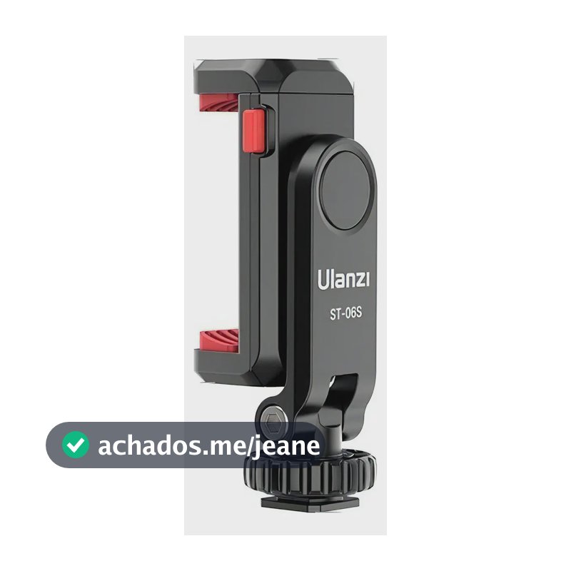 Suporte Clip Rotativo Celular, P/ Tripé / Ulanzi St-06s