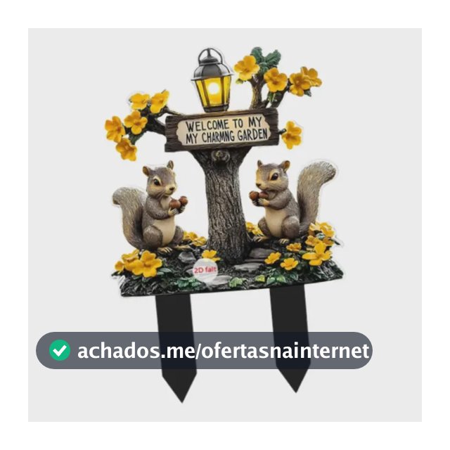 Estaca Decorativa De Jardim Em Forma De Esquilo, Decoração