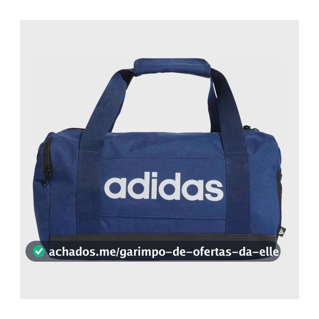 Mala Duffel Linear P adidas Azul-escuro Liso Níquel