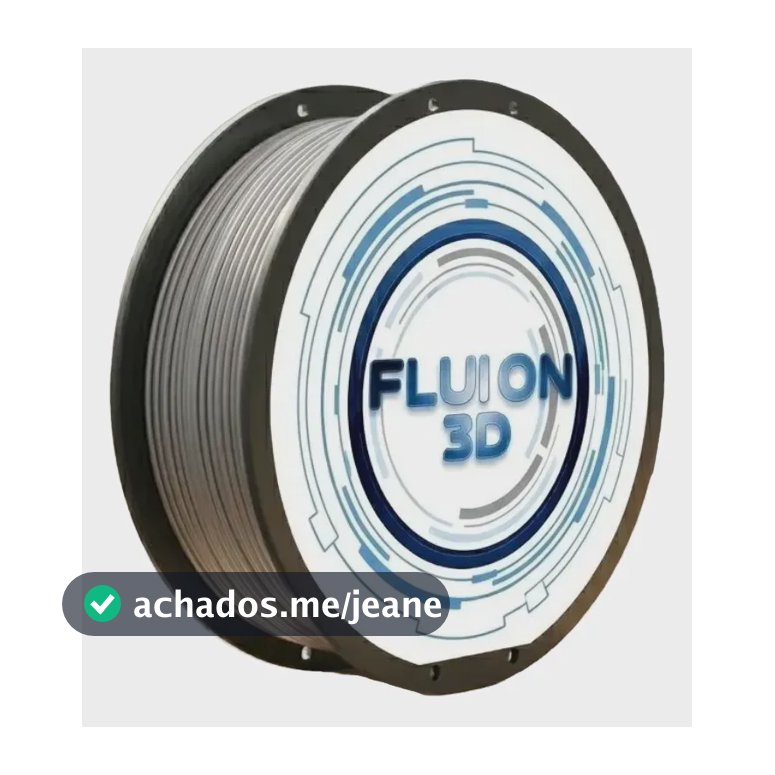 Filamento Pla 1kg Prata Fluion 3d