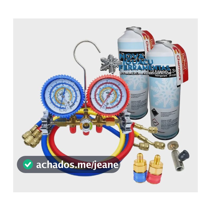Manifold Ar Condicionado Automotivo R134 + Engate