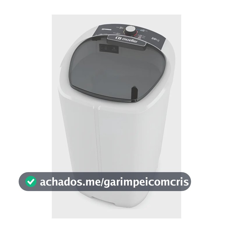 Tanquinho De Lavar Roupa Mueller 20 Kg Semiautomático Mlt20b Cor Branco